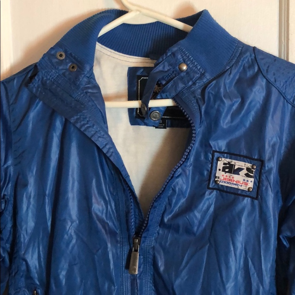 Akademiks Light Blue embroidered Jacket Women’s Small